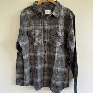 Hurley Men's Paradise City Flannel Shirt Hunter Green Size Medium